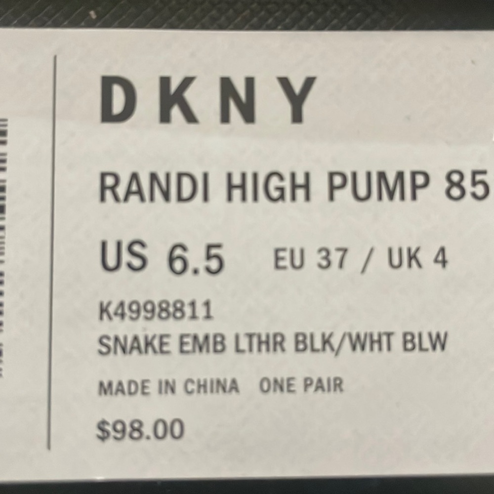 DKNY Randi High Pump 85 .